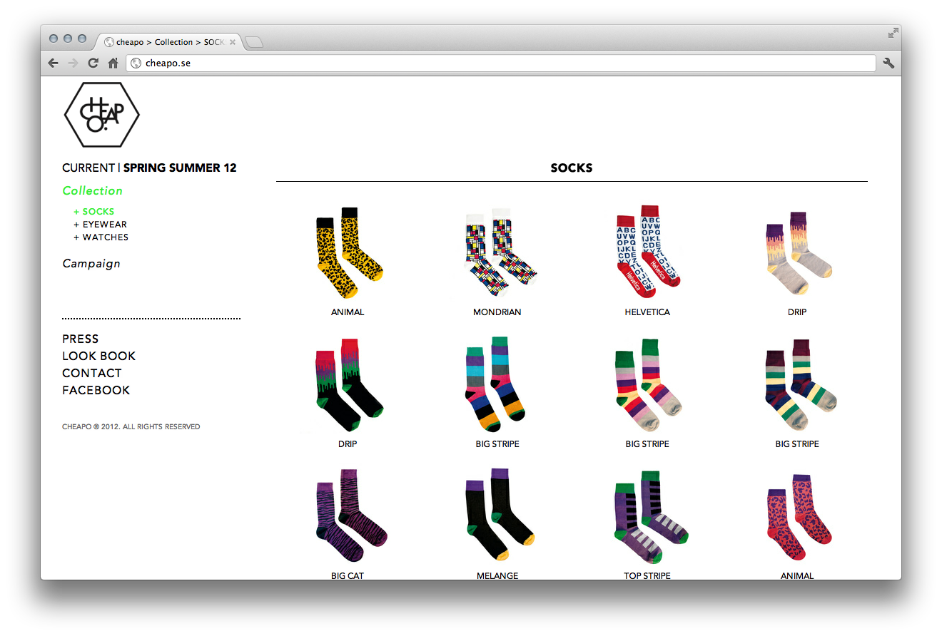 Screenshot of Cheapo.se
